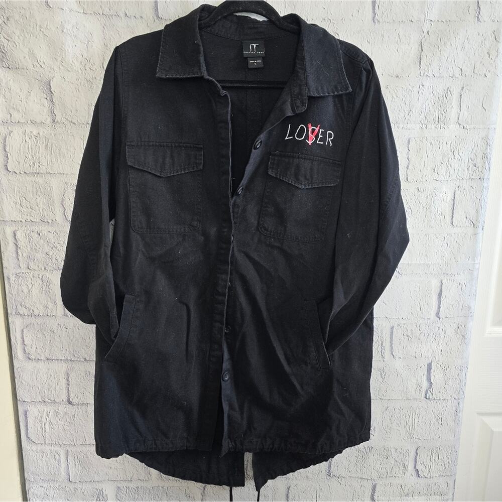 Pennywise It Two Cargo Trenchcoat Style Button Up Loser Shacket Men's Large